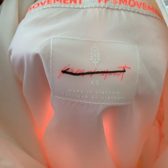 Free People Movement Landscape View Hot Pinky Orange & Cream Ski Jacket - Picture 6 of 7